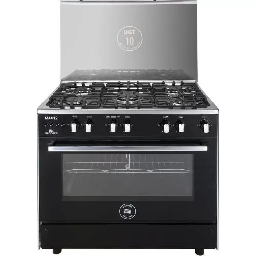 يونيون اير بوتجاز 5 شعلة غاز 90*60 سم بمروحه ستانلس ستيل C69SS-GC-447-ISOF-M12-2W-AL