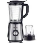 Kenwood خلاط كينوود مع وعاء ومطحنة – 1000 واط – سعة 2 لتر – أسود ومعدني – موديل BLM45.240SS
