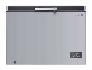 وايت ويل ديب فريزر أفقي 273 لتر 2 رف زجاجي لون سيلفر WCF-345 XG