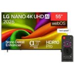 إل جي شاشة 55 بوصة نانو AI NU85 4K سمارت بماجيك ريموت 55 NU850B6LA