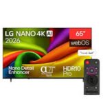 إل جي شاشة 65 بوصة نانو AI NU85 4K سمارت بماجيك ريموت